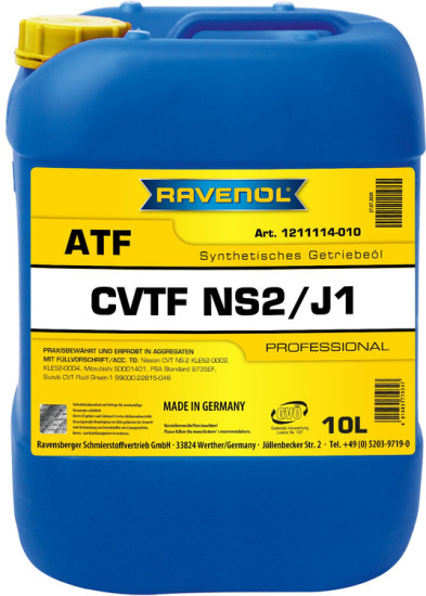 Масло АКПП RAVENOL CVTF NS2/J1 Fluid