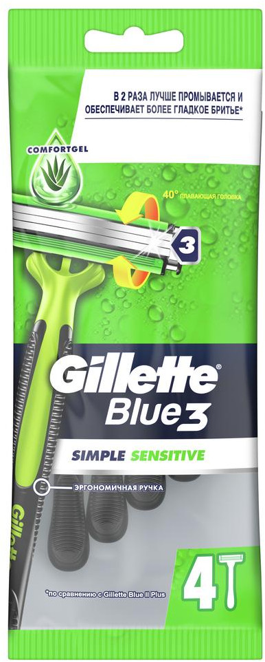 Бритвы одноразовые Simple Sensitive | Gillette