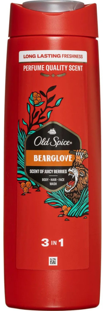 Шампунь-гель для душа 3 в 1 | Bearglove | Old Spice