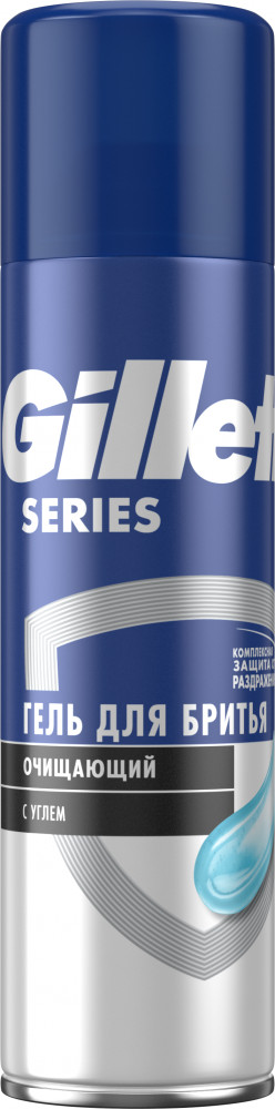 Гель для бритья очищающий с углем | Series | Gillette