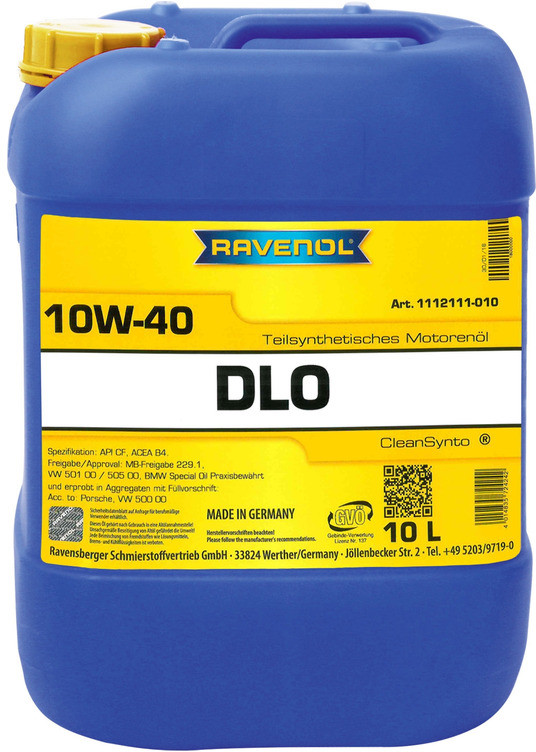 Моторное масло RAVENOL DLO 10W-40 | Ravenol