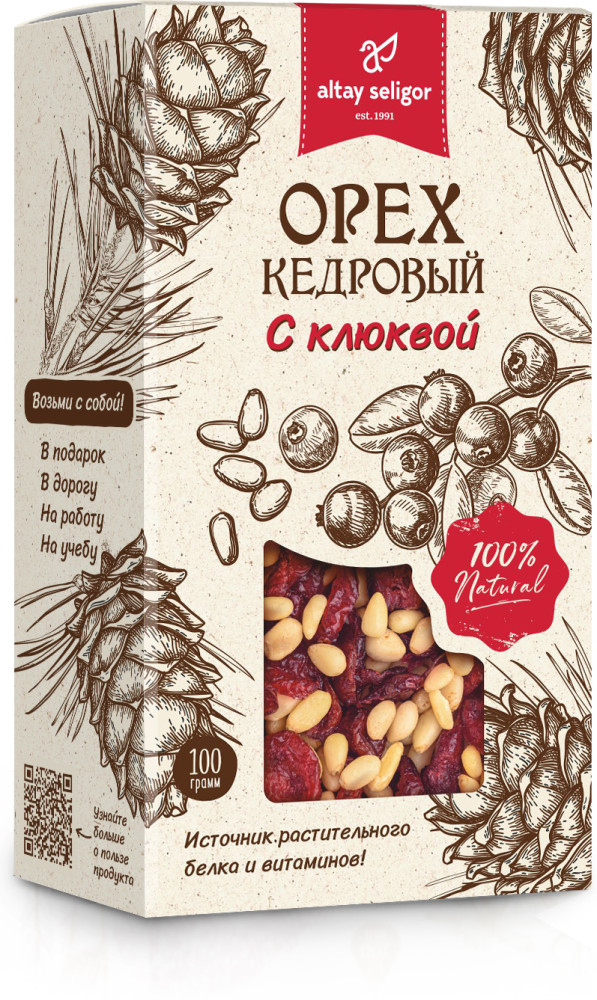 Орех кедровый с клюквой | Алтай Селигор