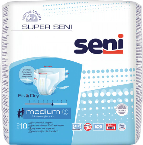 super №10 подгузники Plus, 2 medium