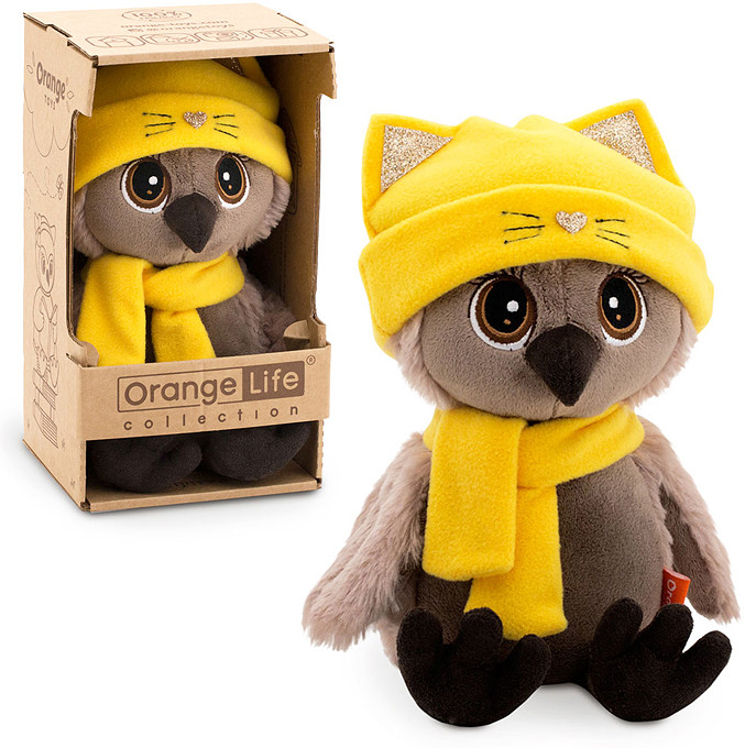 Мягкая игрушка «Сова Life Соня: Шапка Котёнок 20» | Orange Toys