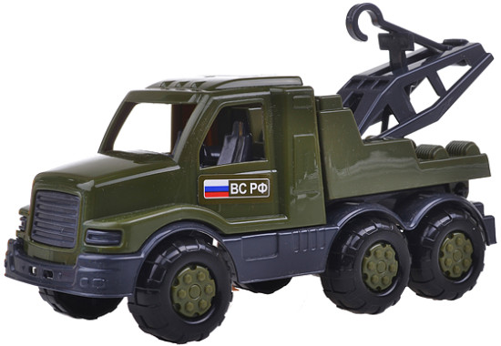 Игрушечная машина-эвакуатор военный