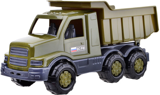 Игрушечная машина-самосвал военный