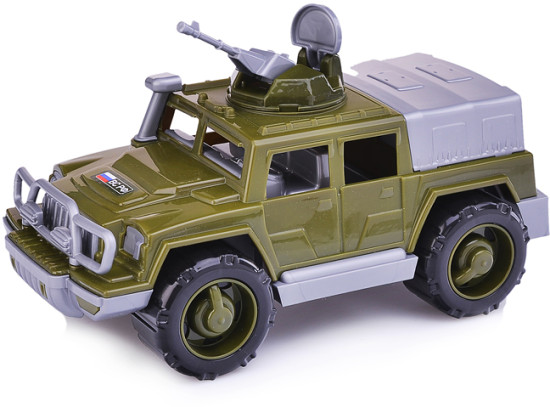 Игрушечная машина-джип военный «Разведчик» с 1-м пулемётом
