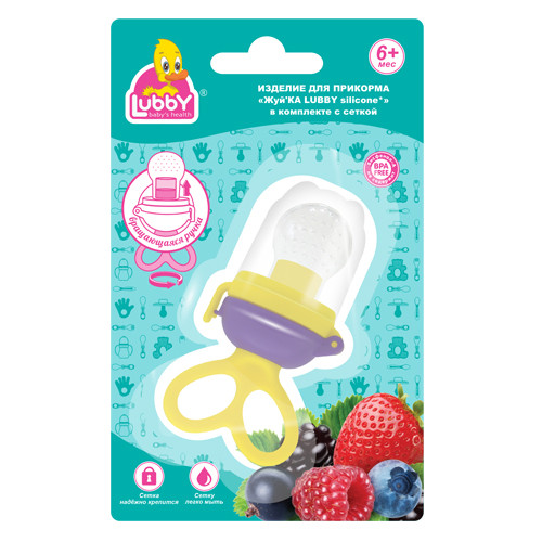 Ниблер с сеточкой «Жуй'КА silicone» в ассортименте | Lubby