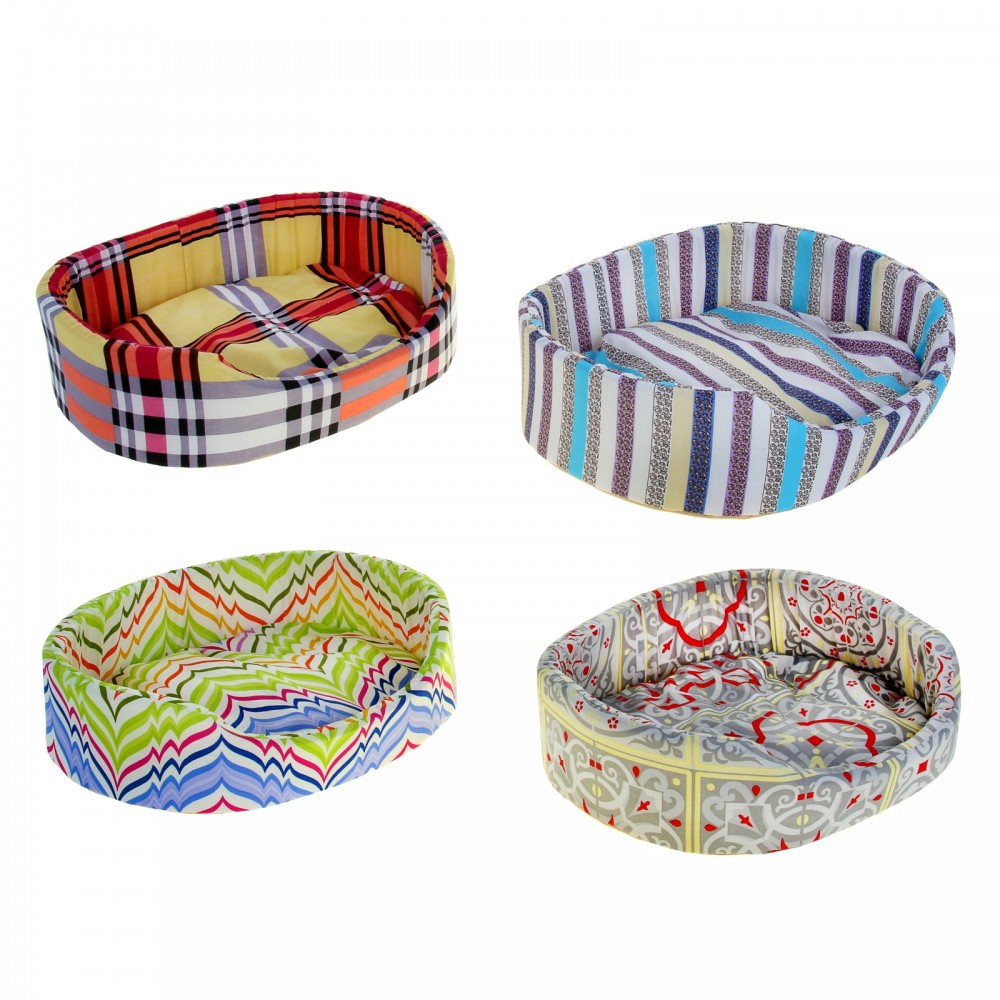 Лежак с бортом, 48 х 36 х 16 см, цвет в ассортименте