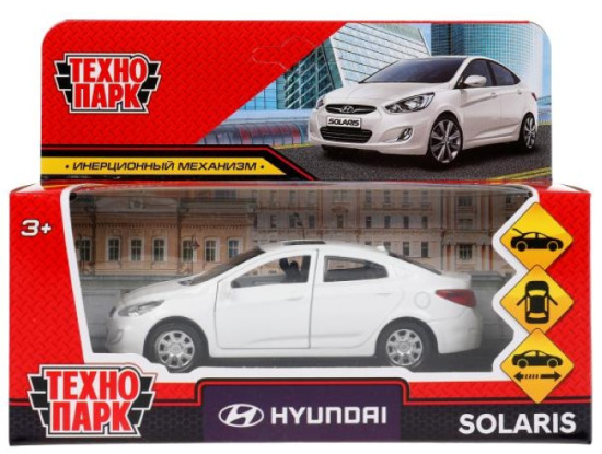 Игрушечная машина Hyundai Solaris двери багажн