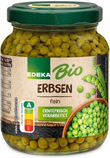 Bio Органический зеленый горох мелкий 340 г