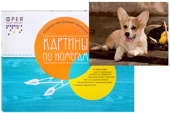 Картина по номерам «Вельш-Корги»