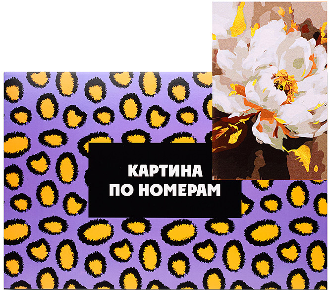 Картина по номерам «Белый пион» | Развивашки