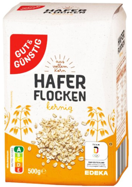 Хлопья G&G овсяные 500 г | Edeka
