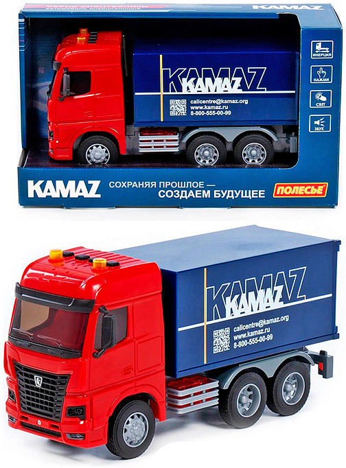 Игрушечный транспорт «KAMAZ автомобиль-фургон» | Полесье