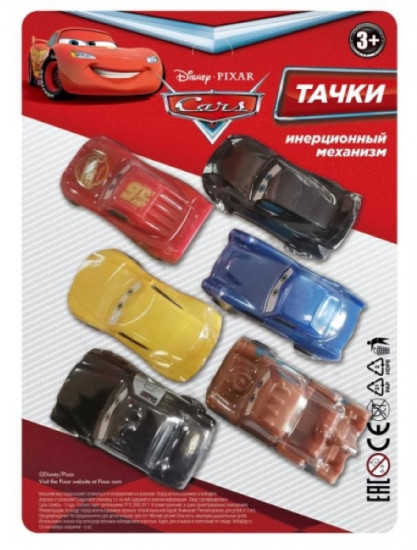 Игрушечная машинка Набор машинок 6 штук инерция
