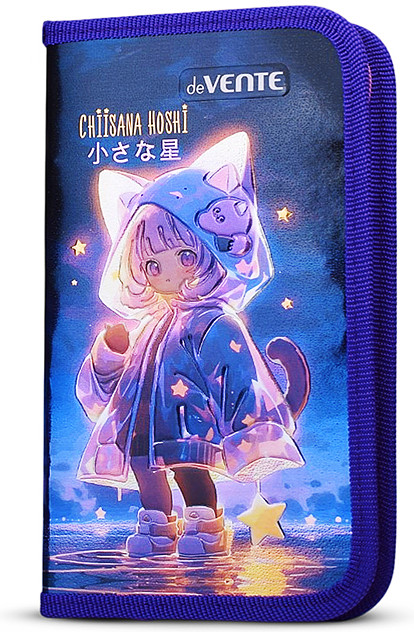 Пенал "Chiisana Hoshi" одностворчатый прямоугольный на молнии картон с покрытием из фольги с конгревным тиснением | deVENTE