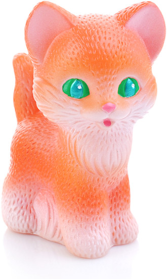 Игрушка для купания Котенок Рыжик в сетке