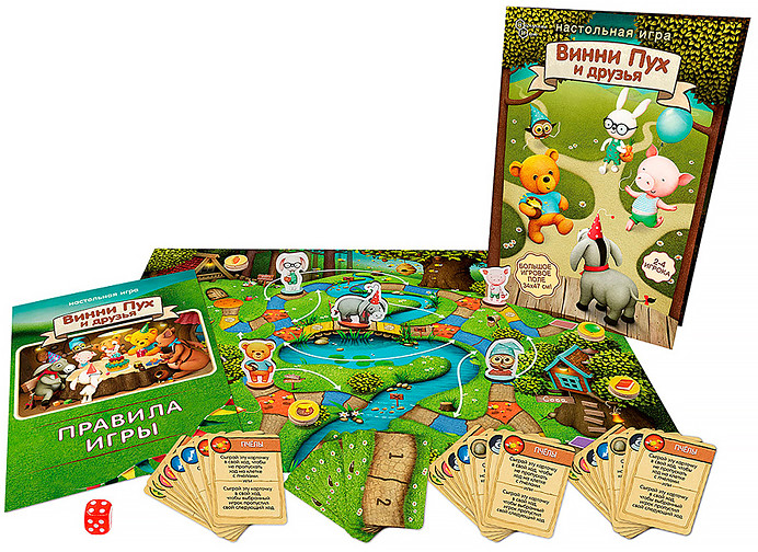 Настольная игра «Винни Пух и друзья» | Нескучные игры