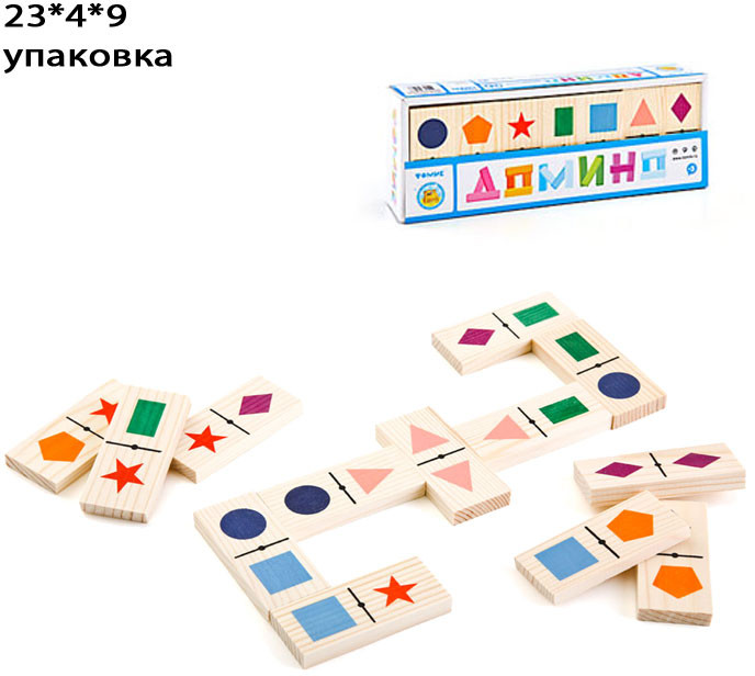 Домино «Геометрические фигуры» | Томик