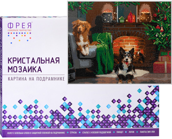 Алмазная мозаика «Рождественский уют»