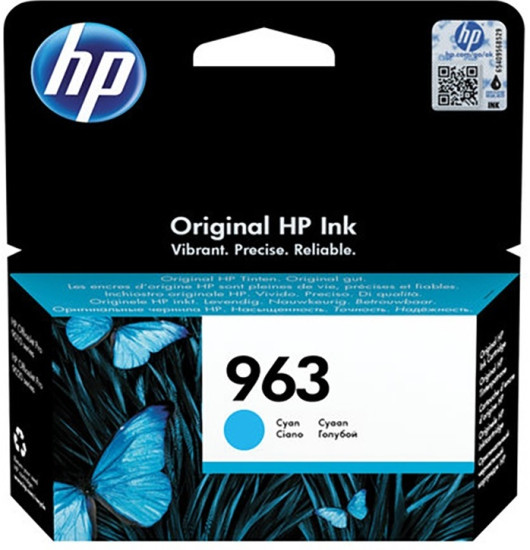 Оригинальный голубой картридж HP 963