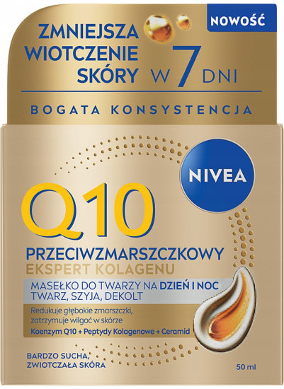 Крем-баттер против морщин для очень сухой кожи лица «Q10 Collagen Expert Anti-Wrinkle Day & Night Facial Butter»