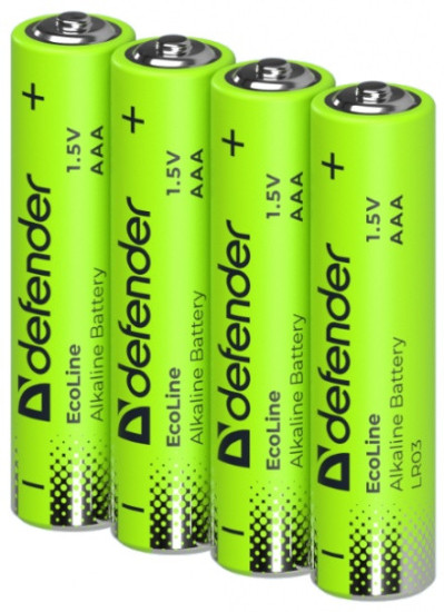 Элемент питания LR03-4S ААА Alkaline LR03-4S — 4 штуки в пленке