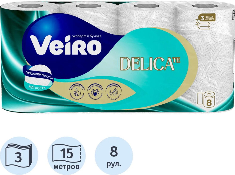 Набор туалетной бумаги «Delicate» | Veiro