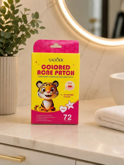 Патчи от прыщей Colored Acne Patch, 72 шт