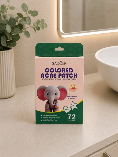 Патчи от прыщей Colored Acne Patch, 72 шт