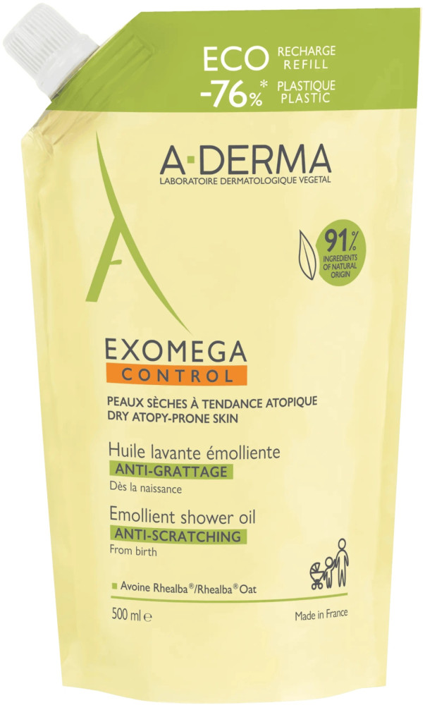 Масло для душа смягчающее для сухой и атопичной кожи | Exomega control | A-derma