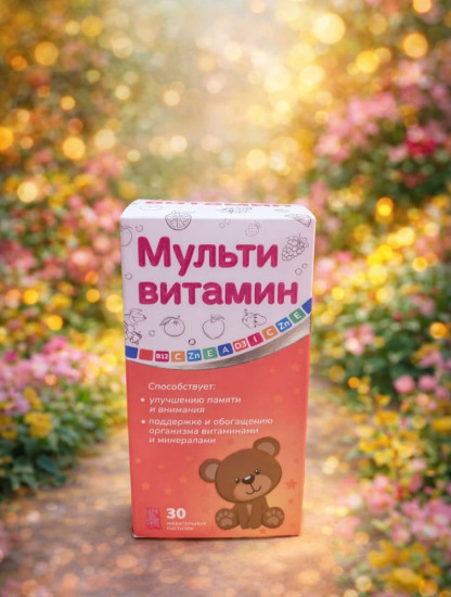 Мультивитамин Мишки Мульти жевательные пастилки, 30 шт