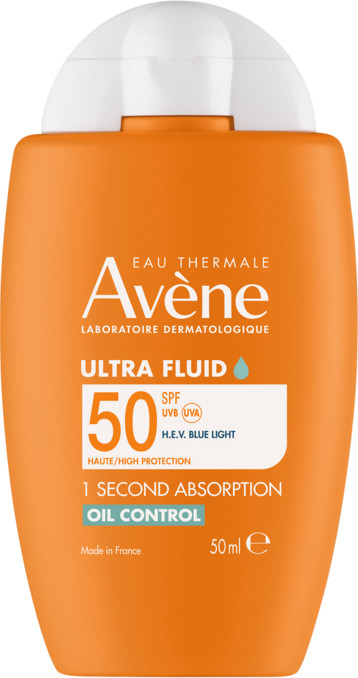Флюид солнцезащитный матирующий ультралегкий «Ultra Fluid Oil Control» SPF 50+ | SPF 50+ | Avene