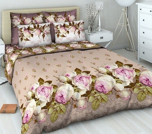 Комплект постельного белья «Французский аромат» (арт. 4315/2, семейный, бязь, 2 наволочки 70х70) | Самоцветная | ТДЛ Текстиль