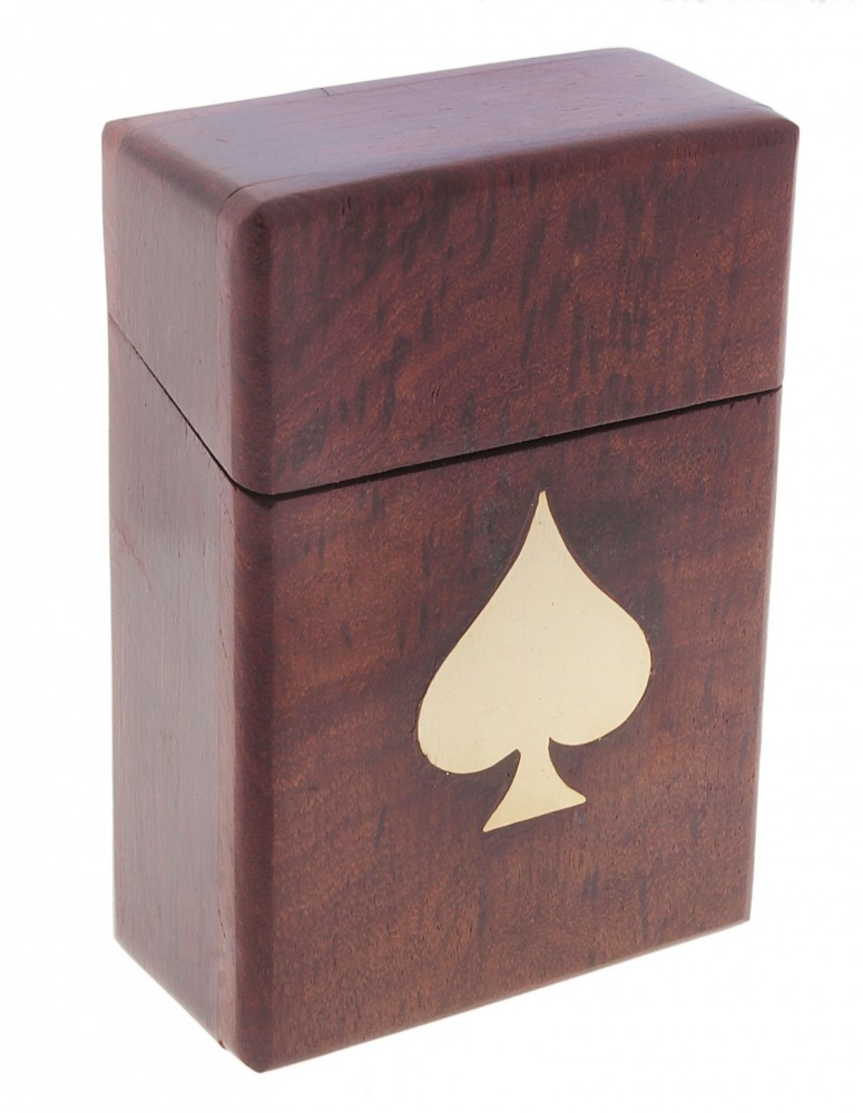 Колода карт в деревянном чехле «Тан», тёмная