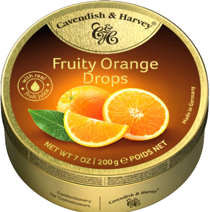 Леденцы Cavendish & Harvey Fruity Orange Drops 200 гр