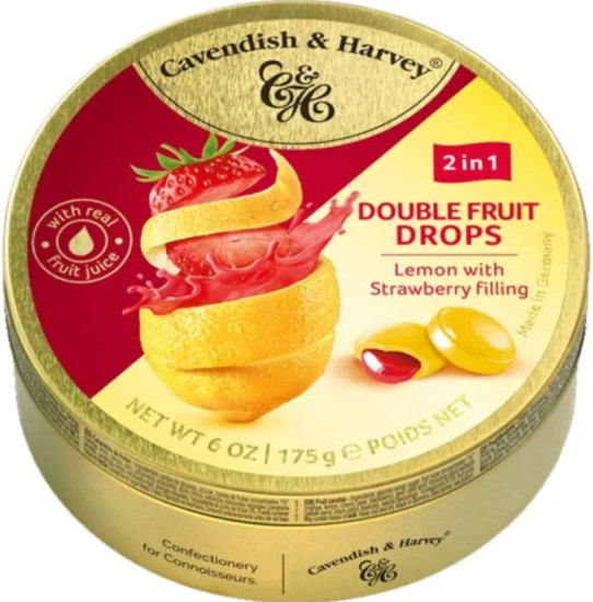 Леденцы Lemon with Strawberry Drops 175 гр