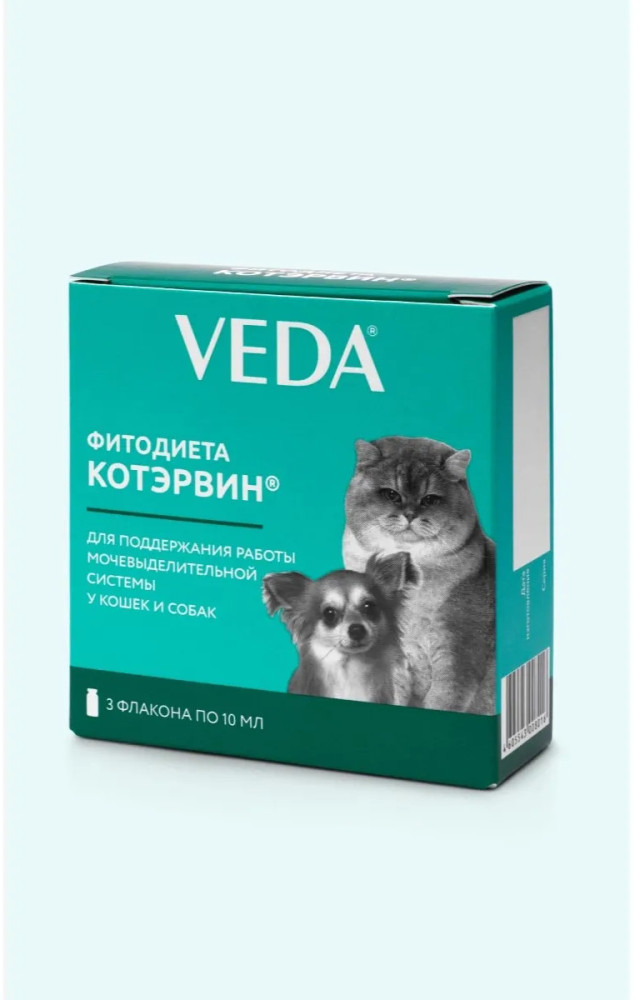 Фитодиета Котэрвин для кошек. Профилактика и лечение МКБ | Veda