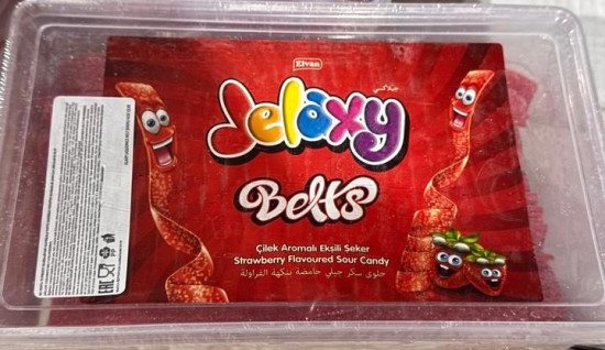 Жевательный мармелад Jelaxy Liquorice Belt Sugar Strawberry 800 гр