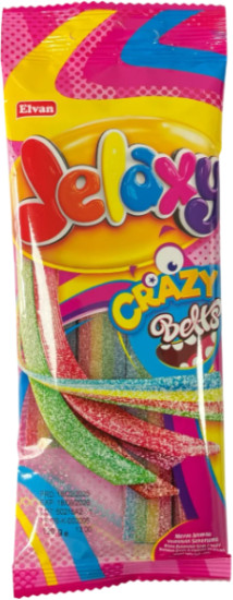 Жевательный мармелад Jelaxy Liquorice Belt Sugar Rainbow 120 гр