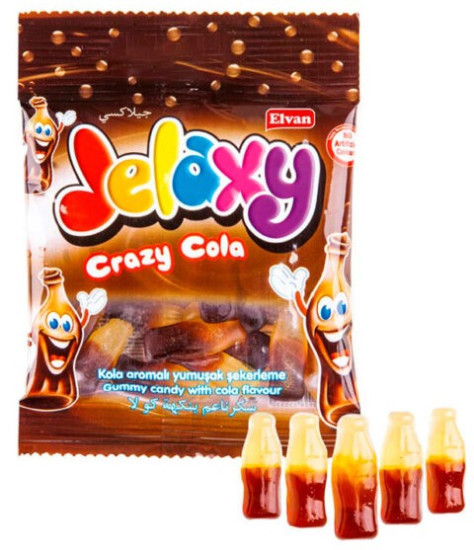Жевательный мармелад Jelaxy 2Gr Cola bottle 80 гр