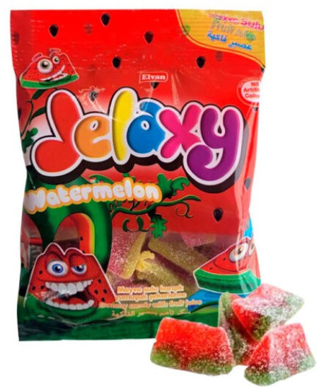 Жевательный мармелад Jelaxy 4Gr Fizzy Watermelon 80 гр