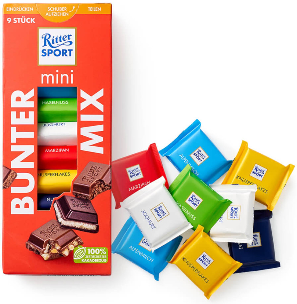Набор мини-шоколада «Mini tower Яркая коллекция» | Ritter Sport