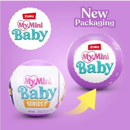 Кукла-сюрприз My Mini Baby Series 2 мини пупс в шаре 7 см 77707