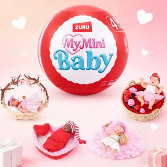 Кукла-сюрприз Игрушка My Mini Baby яйцо с мини куклой младенцем и аксессуарами 5 см 77759