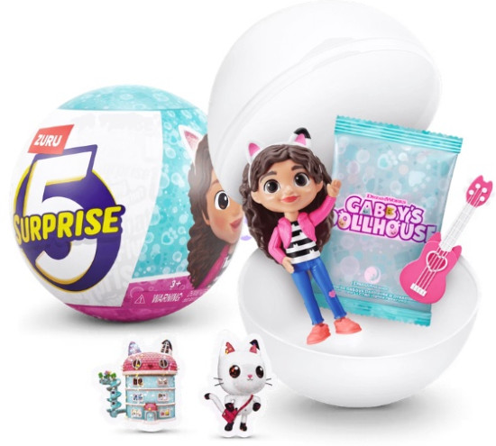 Набор Zuru Игрушка 5 Surprise Gabby’s Dollhouse яйцо сюрприз с фигурками и аксессуарами 77655