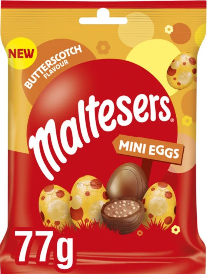 Шоколадные яйца Mini Eggs Butterscotch 77 гр