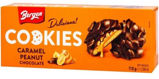Печенье Caramel Peanut Chocolate 110 гр / Польша