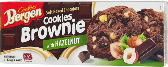 Печенье Cookies Brownie with Hazelnut 126 гр / Польша